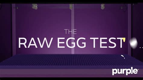 The Purple Mattress Passes The Raw Egg Test 